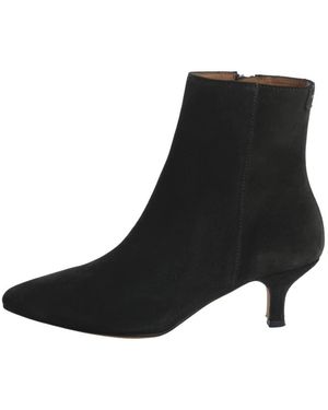Anthology Schoenen ,Groen ,Suède Suède Enkellaars Hoge Hak - Zwart