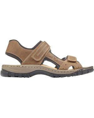 Rieker Flat Sandals - Marrone