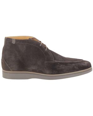 Floris Van Bommel Schoenen ,Bruin ,De Oister Enkellaarsjes - Grijs