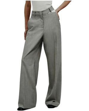 Erika Cavallini Semi Couture Wide Trousers - Grey