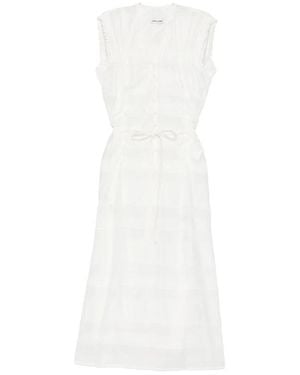 Low Classic Midi Dresses - White