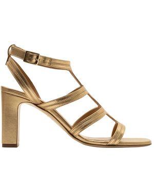 Parallèle Schoenen ,Geel ,Leer Kate Sandaal - Metallic