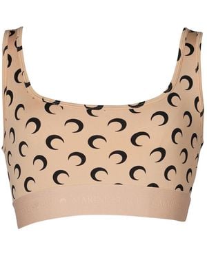 Marine Serre Sleeveless Tops - Natural