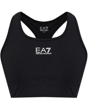 EA7 Fitness ,Zwart ,Polyester Vigor 7 Sports Bra