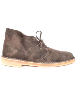 Clarks Lace-Up Boots - Grey