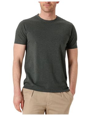 Profuomo Grünes Crew Neck T-Shirt Für Herren - Grau