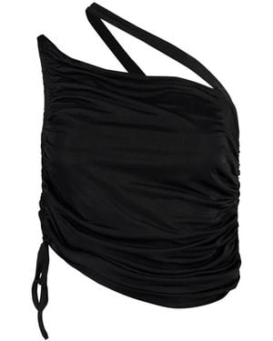 ANDREA ADAMO Sleeveless Tops - Black
