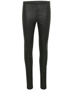 Karen By Simonsen Leather Trousers - Gris