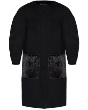 Fendi Single-Breasted Coats - Zwart