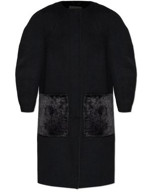 Fendi Single-Breasted Coats - Black
