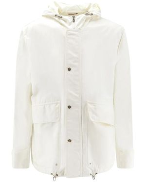 Brunello Cucinelli Hooded Jacket - Wit