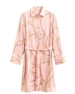 GANT Kleedjes ,Roze ,Shirt Dress Met Riem