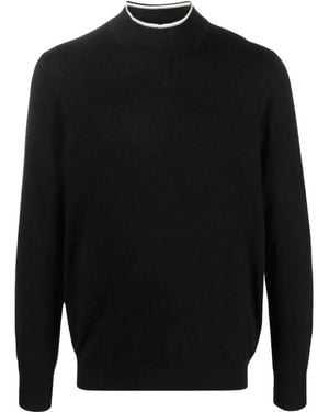 BOSS Rollkragenpullover - Schwarz