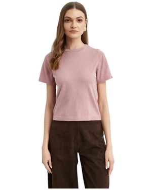 Extreme Cashmere Truien & Vesten ,Roze ,Katoen Tina T-Shirt - Rood