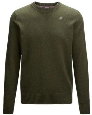 K-Way Round-Neck Knitwear - Green