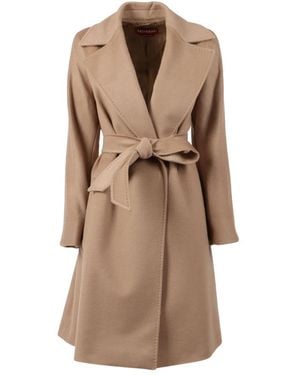 Max Mara Belted Coats - Marrón