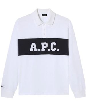 A.P.C. Polo Shirts - Blanco