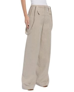 Dondup Wide Trousers - Marrón