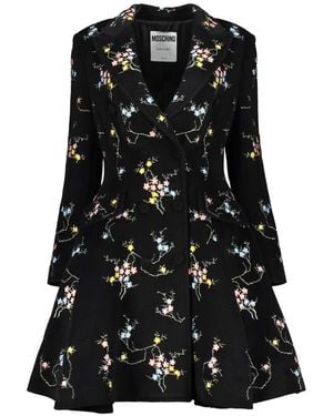 Moschino Double-Breasted Coats - Negro