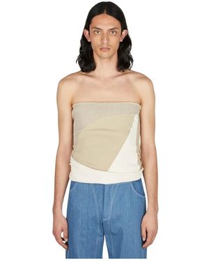 Mainline:RUS/Fr.CA/DE Panelled Tube Top - Blau