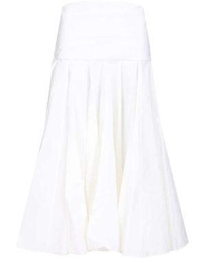 Jacquemus Rok Met Stroken - Wit