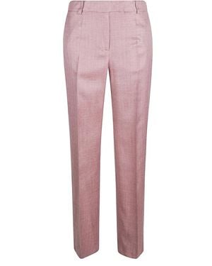 Eleventy Slim-Fit Pants - Pink