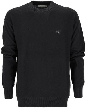 Calvin Klein Round-Neck Knitwear - Noir