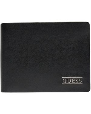 Guess Accessoires ,Zwart ,Leer Wallet