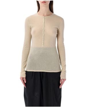 Soeur Long Sleeve Tops - Natural