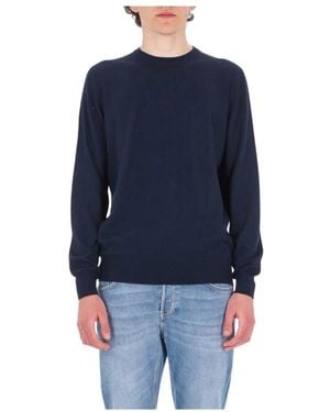 Barba Napoli Round-Neck Knitwear - Blue