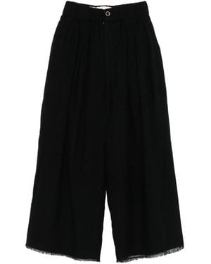 Uma Wang Cropped Trousers - Black