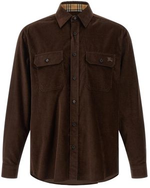 Burberry Overhemden ,Bruin ,Katoen Cadoc Shirt