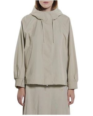 DUNO Short Parka Manta Ansedonia - Grijs