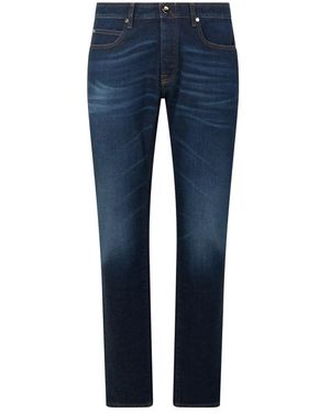 Moorer Slim Fit Jeans - Blauw