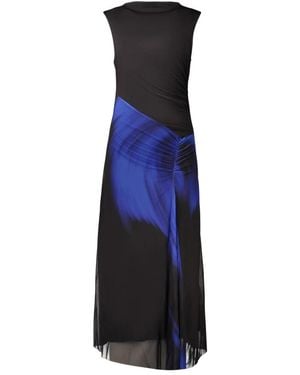 Desigual Kleedjes ,Veelkleurig ,Estambul Tanktop Jurk - Blauw