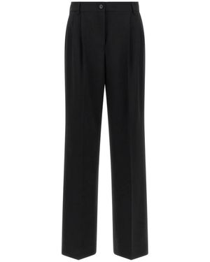 Dolce & Gabbana Straight Trousers - Black