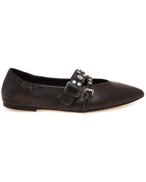 Ash Britney Pointed Ballerina - Schwarz