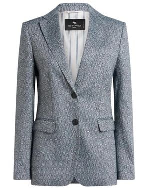 Etro Blazers - Blu