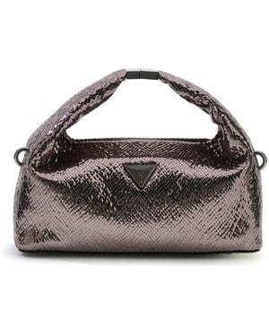 Guess Jewels Top Handle Pouch - Braun