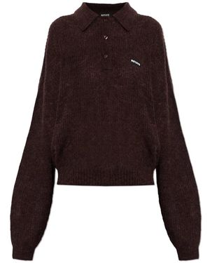ROTATE BIRGER CHRISTENSEN Logo Patch Polo - Braun