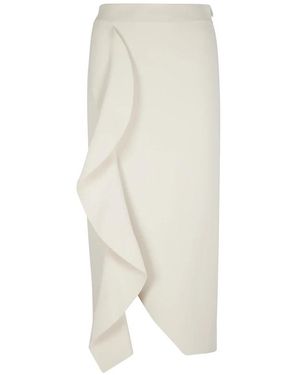 McQueen Midi Skirts - Natural