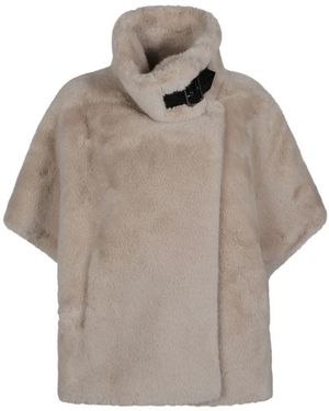 Pinko Faux Fur & Shearling Jackets - Gris