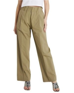 Erika Cavallini Semi Couture Wide Trousers - Green