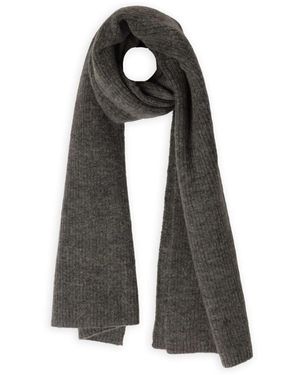 SELECTED Grauer Strickschal