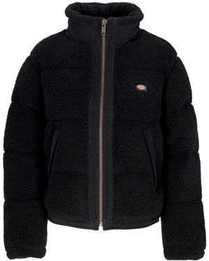 Dickies Mount Hope Puffer W Teddy Bear - Black