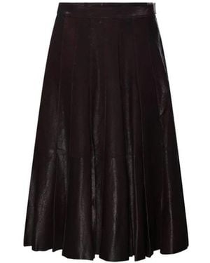 1972 DESA Leather Skirts - Negro
