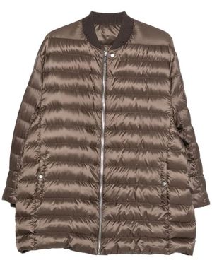 Moncler Jassen ,Bruin ,Leer Flight Parka