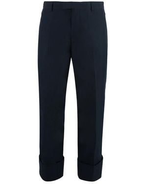 Bottega Veneta Straight Trousers - Blauw