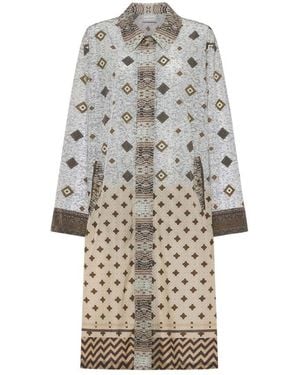 Pierre Louis Mascia Single-Breasted Coats - Natural