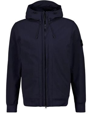 Stone Island Jassen ,Blauw ,Q100004 Soft Shell-R Jas